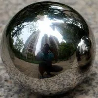 Шар из нержавеющей стали (198286) поставка - сфера арт-объект ø 1000 мм. пустотелая  в Гагарине