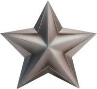 Звезда из нержавеющей стали декор на стелу в Гагарине (518508)