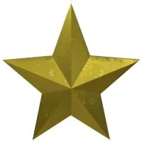 Звезда накладка на памятник литая латунь в Гагарине (518483)