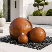 Шары 3 шт. фонтан Corten от (518907) ∅ 0,35 до 1 м. Гагарин