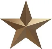Звезда на памятник ветерану ВОВ из бронзы в Гагарине (518494)