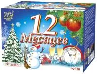 Фейерверк 12 Месяцев. Купить Фейерверк 12 Месяцев Р7030ФМ — магазин продажа салютов недорого —  Гагарин, производитель Русский фейерверк - Русская пиротехника, доставка по России  +7 963 711 89 03 — Гагарин | gagarin.piroclub.ru