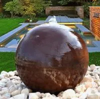 Сфера КОРТЕН - ШАР ФОНТАН 3D (518902) ∅ 850 мм. Гагарин