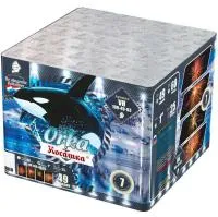 Батарея салютов Косатка. Купить Батарея салютов Косатка VH100-49-03 — магазин продажа салютов недорого —  Гагарин, производитель Русский фейерверк - Русская пиротехника, доставка по России  +7 963 711 89 03 — Гагарин | gagarin.piroclub.ru